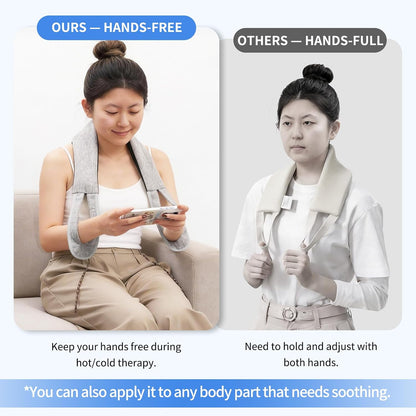 Heating Pad Microwavable - Neck Wrap Microwavable Heating Pad for Neck and Shoulder, Relaxation, Pain Relief