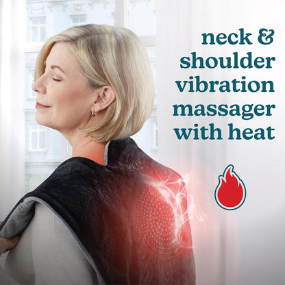 Homedics Heating Pad Vibrating Heated Neck & Shoulder Massage