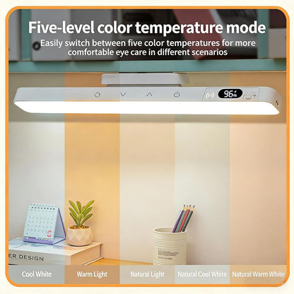 Diydeg Light Bar, Rechargeable Magnetic Under Cabinet Lighting with 3 Color Temperature, Touch Control Wireless Motion Sensor Light for Kitchen, Wardrobe, Stairs and Bed (White)