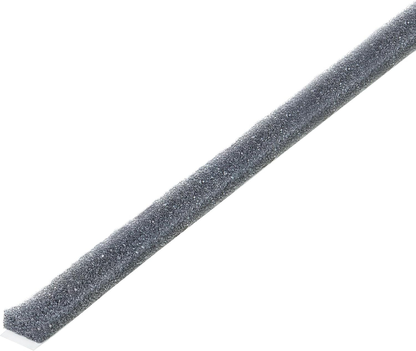 MD Building Foam Window Seal for Ex-Large Gaps, Gray, 17ft | Open-Cell Polyurethane Foam, Self-Adhesive Backing, Cut-to-Length Scissors, Seals Drafts Moisture Dust Insects