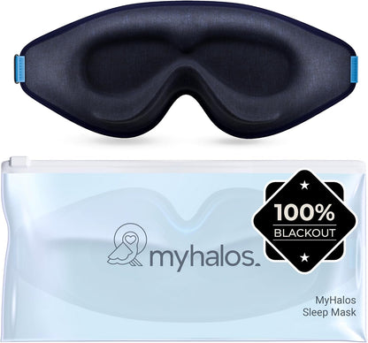MyHalos® Sleep Mask for Men and Women, 3D Blackout Eye Masks for Sleep