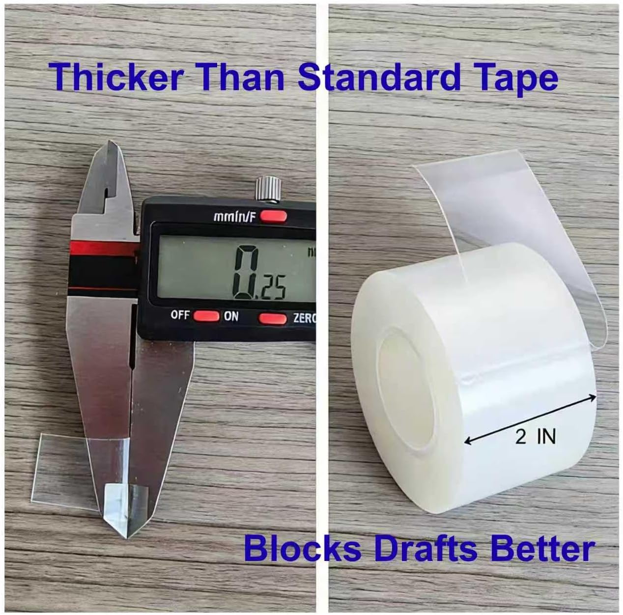 Window Weather Sealing Tape, No Residual Insulation Tape - Weather Stripping Draft Seal Tape for Doors, AC (White 2IN*66FT)