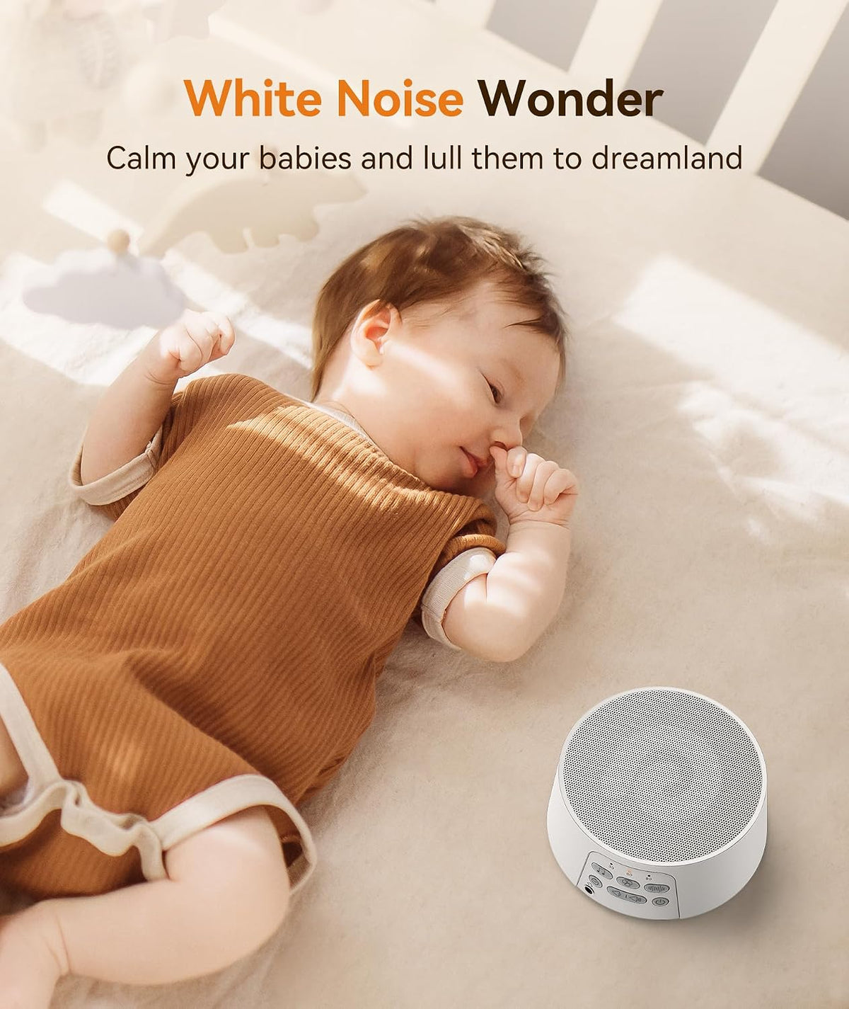 Dreamegg White Noise Machine, Sound Machine for Sleeping Baby, Kids, Adult