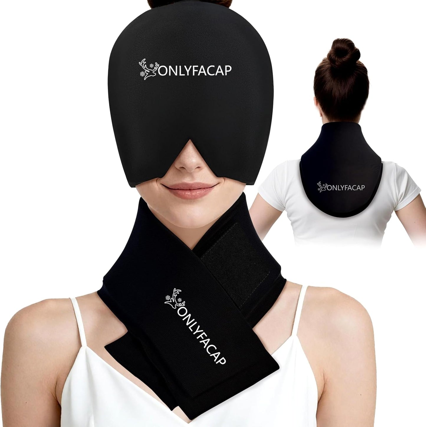 Flexible Neck Ice Pack Wrap,Gel Cold Therapy for Pain Relief | reusable,cool ice silk,stays cold 20 to 30 mins,dual hot & cold,hands-free, Ideas for tech neck, office workers and injuries