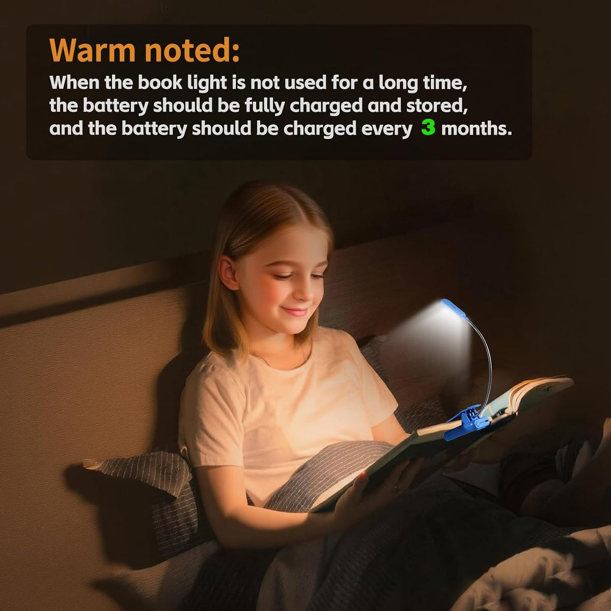 VAVOFO Rechargeable Reading Light, Clip on Book Light for Reading in Bed