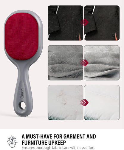 VASSON Double-Sided Lint Brushes for Clothes & Pet Hair Remover | Heavy-duty, Durable double-sided velvet quickly removes stubborn hair