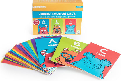 Open The Joy Jumbo Calming Cards, SEL Mindfulness Cards for Kids 3+
