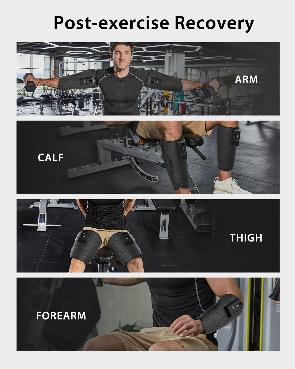 CINCOM Cordless Leg Massager with Heat and Air Compression