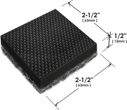 Slipstick GorillaSliders Premium Furniture Sliders for All Floor Surfaces (16 Piece Moving Kit) Reusable 3.5” Round Furniture Movers for Sliding Furniture on Hardwood & Carpet, Black, CB13-1-16