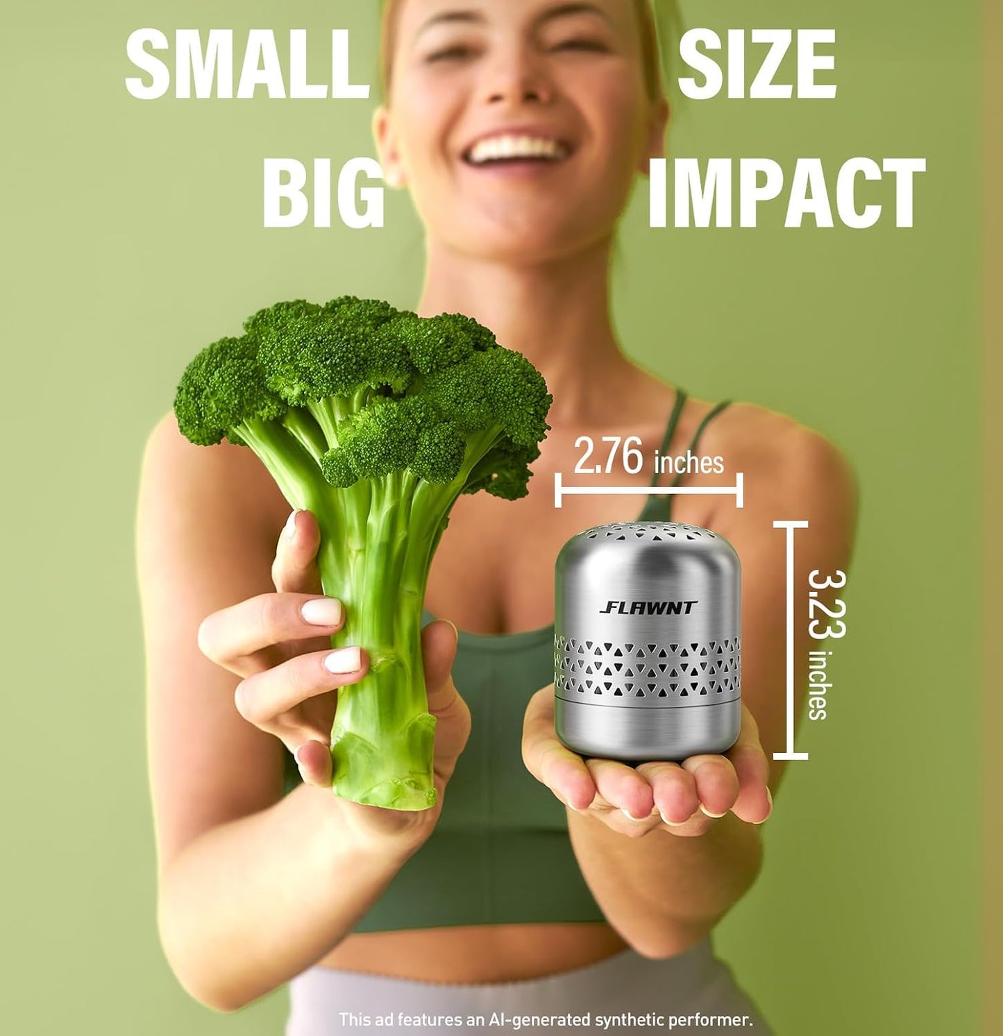 Fridge Deodorizer, Lasts Up to 10 Years, Stainless Steel, Gray | Unbox and place in fridge; refrigerator deodorizer, fridge odor eliminator, no refills, baking soda fridge alternative