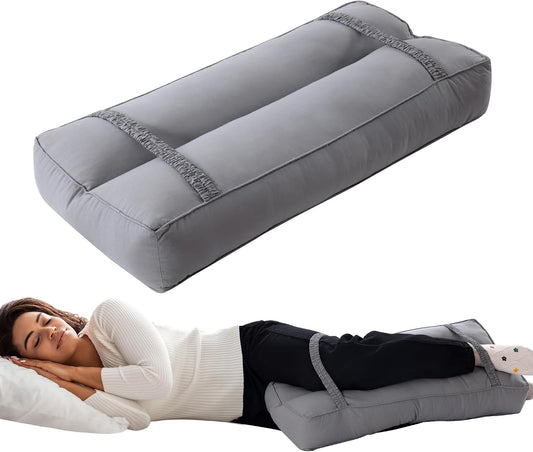 HOMBYS Knee Pillow for Side Sleepers with Straps, 26" Long Leg Pillow