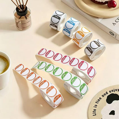 Day Dots Food Labels, 1 Inch 3500 Pcs Removable Date Stickers for Food, 7 Rolls Days of The Week Labels for Restaurant Kitchen Containers, Self Adhesive Day Dot Sticker