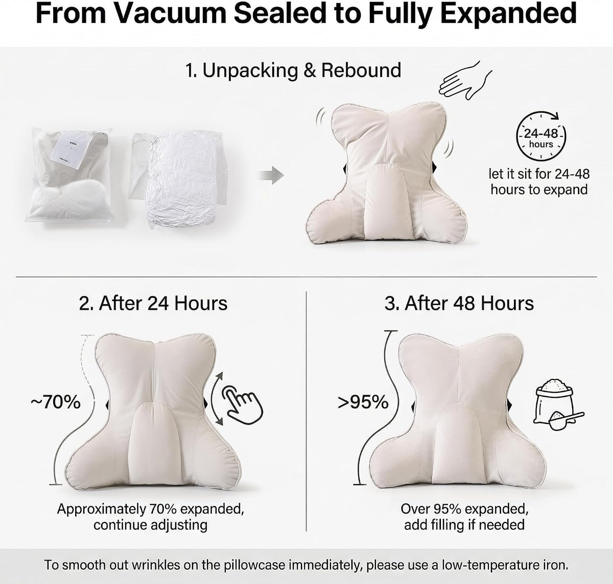 Back Pillow for Couch and Recliner, Lumbar Support Pillow for Sofa Sitting, Back Support Cushion for Office Chair, Ergonomic Back Cushion for Sitting Comfort, Slate Blue