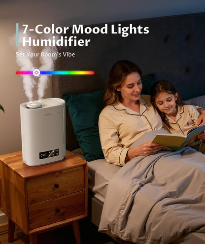 BREEZOME 6L Humidifier for Bedroom Large Room Smart Humidistat Control