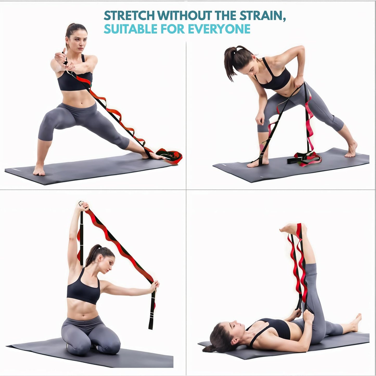 Artan Balance Stretching Straps for Flexibility, Balance, and Leg Stretching – Multiple Styles for Yoga, Ballet, Dance, Gymnastics & Physical Therapy