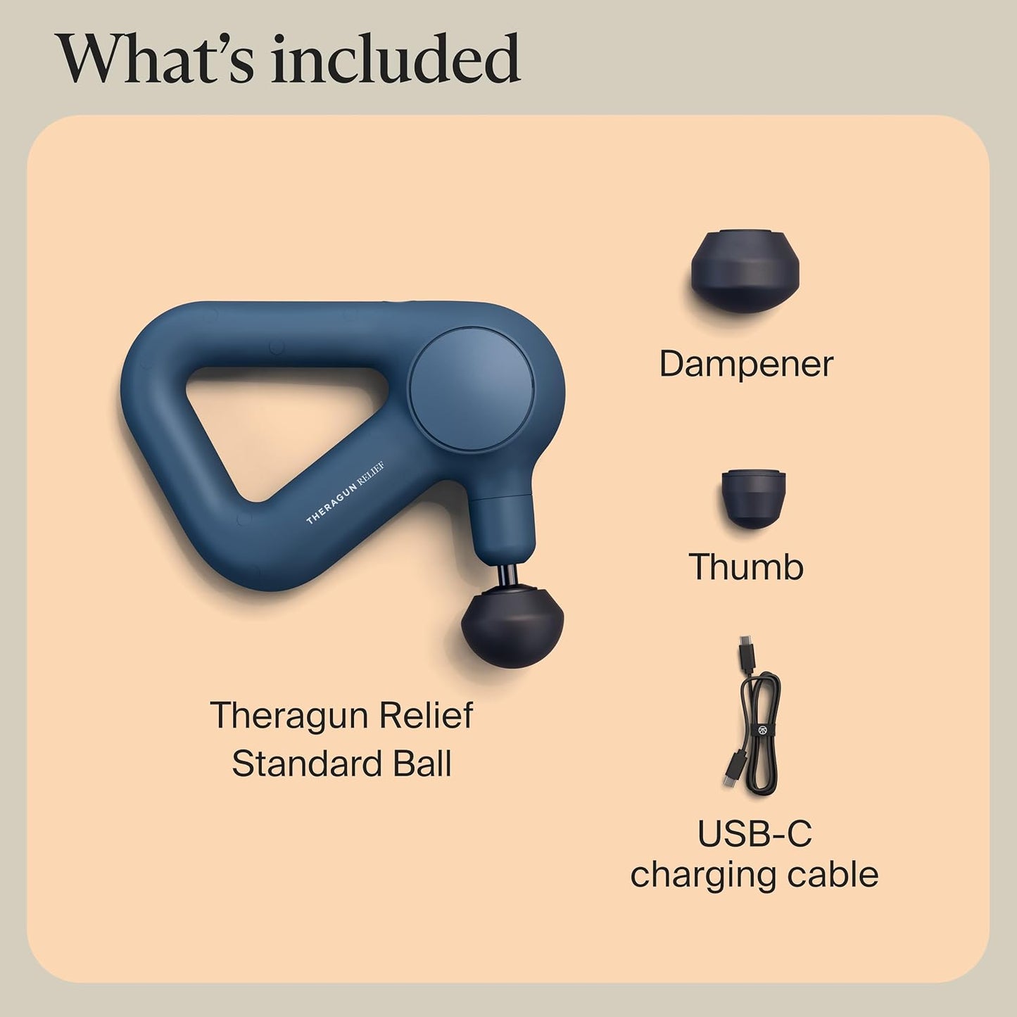 TheraGun Therabody Relief Massage Gun | for Daily Comfort | 3-Speed | Black | Quiet H&held Percussion Muscle Massager for Back, Leg & Shoulder Pain Relief. Lightweight, Easy to Use, Ergonomic Grip