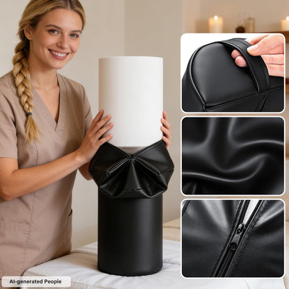 Half Moon Bolster Pillow for Leg, 21 x 6 x 3 in Knee Support Pillow Pad