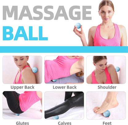 Massage Ball, Lacrosse Ball for Trigger Point Therapy | Deep Tissue, Myofascial Release, Sore Muscle Relief Massager for Neck, Shoulder, Back, Foot or Muscle Tension