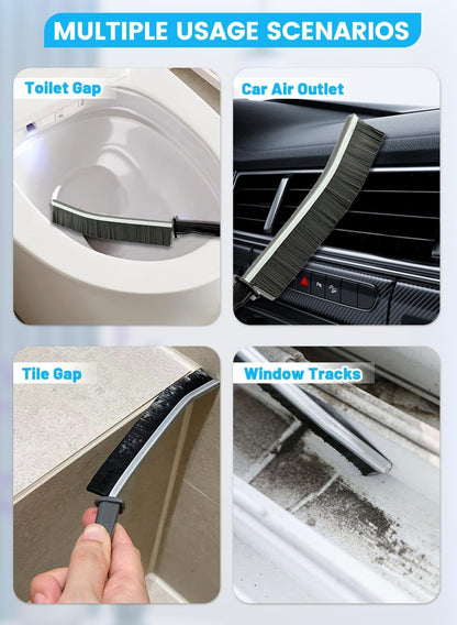 16Pcs Crevice Cleaning Brush Set, Hard Bristle Scrub Brushes for Gaps | Deep Cleaning Window Groove, Cleaning Brush for Sliding Door, Sill, Tile Lines, Shutter, Corner, Sink, Teapot, Bottle