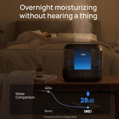 DREO 4L Humidifiers for Bedroom, 36H Runtime, 28 dB Quiet, HM311