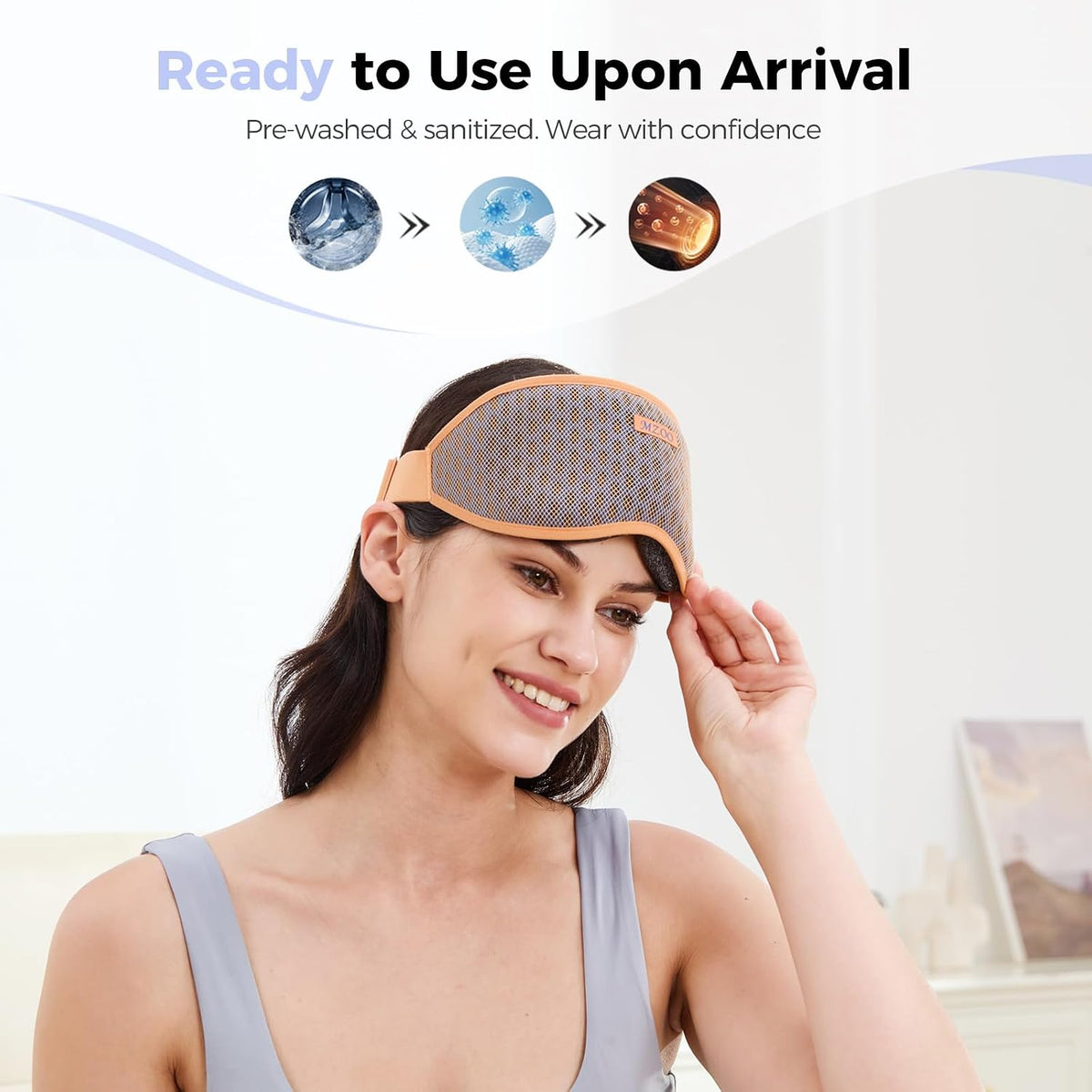 MZOO Pro Breathable Blackout Sleep Mask, Gift for Women Men