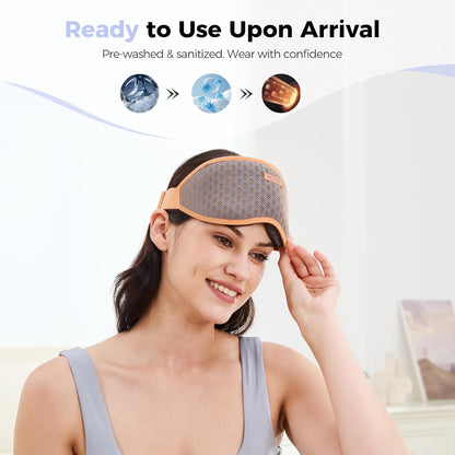 MZOO Pro Breathable Blackout Sleep Mask, Gift for Women Men