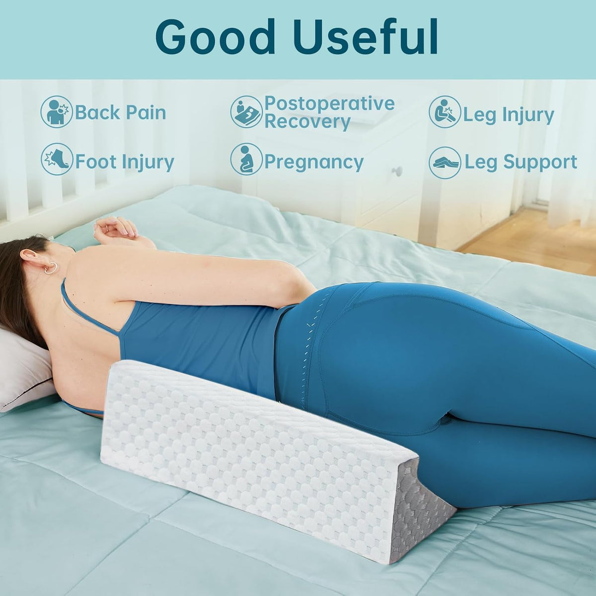 Body Positioner Wedge Pillow for Side Sleeping Support