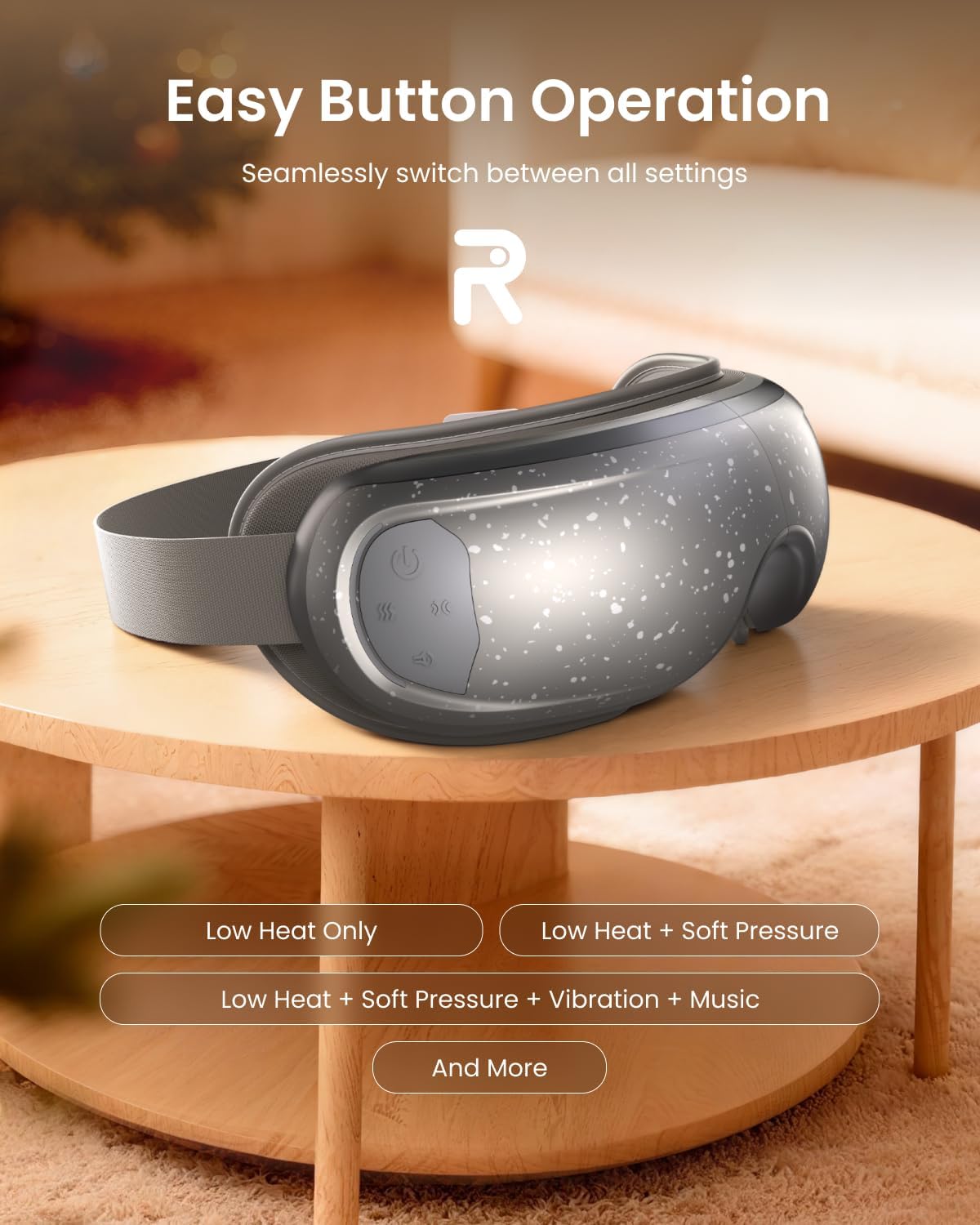 RENPHO Eyeris 3 Eye Massager with Heat and Cooling, Massaging Eye Mask