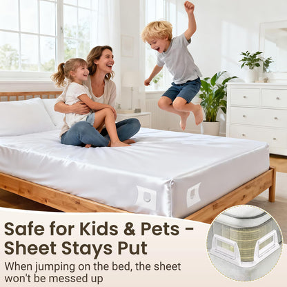 INSMART Sheet Holders - Bed Sheet Holder for Corners&Sides, Strong Elastic Sheet Straps/Grippers. Keep Sheets Firm&Tightt, No More Loose Sheets, Universal Fit and Easy Installation