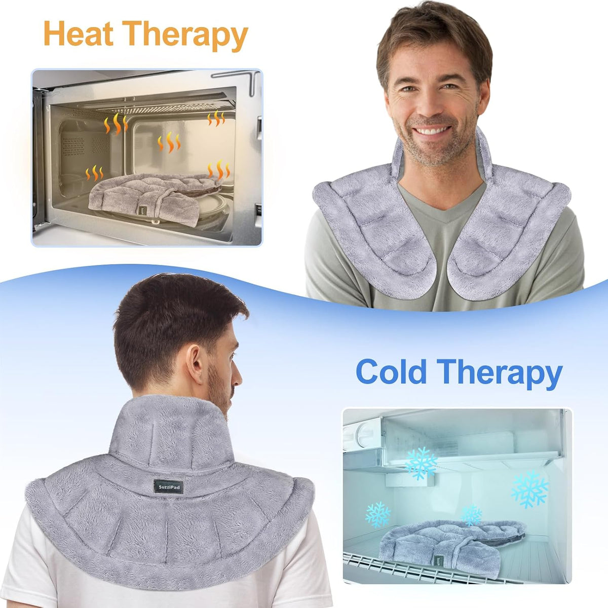 SuzziPad Neck & Shoulder Heating Pad Microwavable for Discomfort Reduction