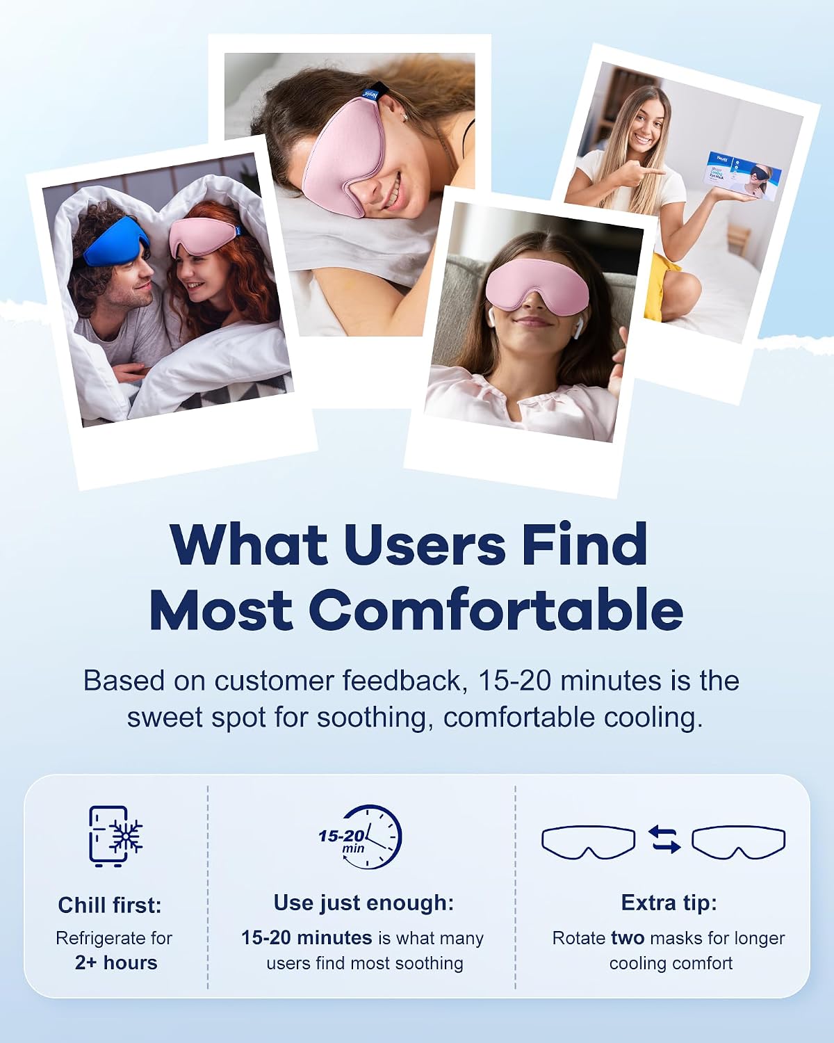 Cooling Gel Eye Mask for Puffy Eyes, Larger Full-Eye Contour Cold Compress | Ice-Cold Gel Therapy, Forehead & Upper Cheek Cooling Relief, Reusable Ice Pack for Eyes, FSA Eligible Items HSA, Black