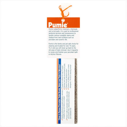 PUMIE Toilet Bowl Ring Remover, TBR-6, Pumice Stone with Handle, Removes Unsightly Toilet Rings and Stains from Toilets; Sinks; Tubs; Showers, Safe for Porcelain, Pack of 2