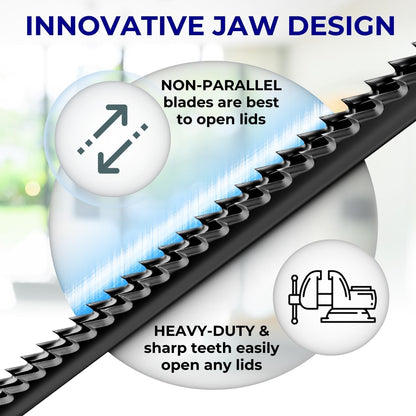 Universal Manual Can Opener, ABS Material, Kitchen Jar Lid Opener, Under Cabinet Mounting, Multifunction
