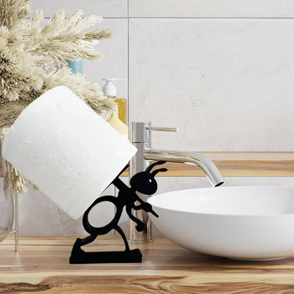 VELENTI Sheep Toilet Roll Holder - Funny Toilet Paper Holders Free Standing Cute Bathroom Decor - Premium 3D Printed Black Sheep Loo Rolls Holder - Hilarious Tissue Paper Roll Storage - Set of 3