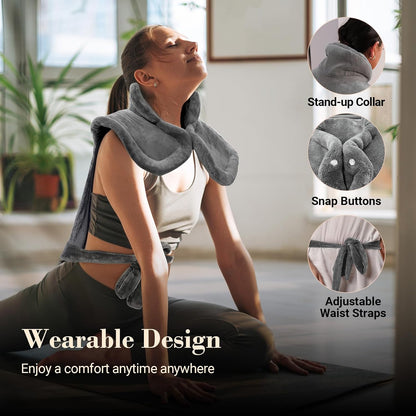COMFIER Electric Heating Pad for Back, Neck and Shoulders, FSA Eligible HSA