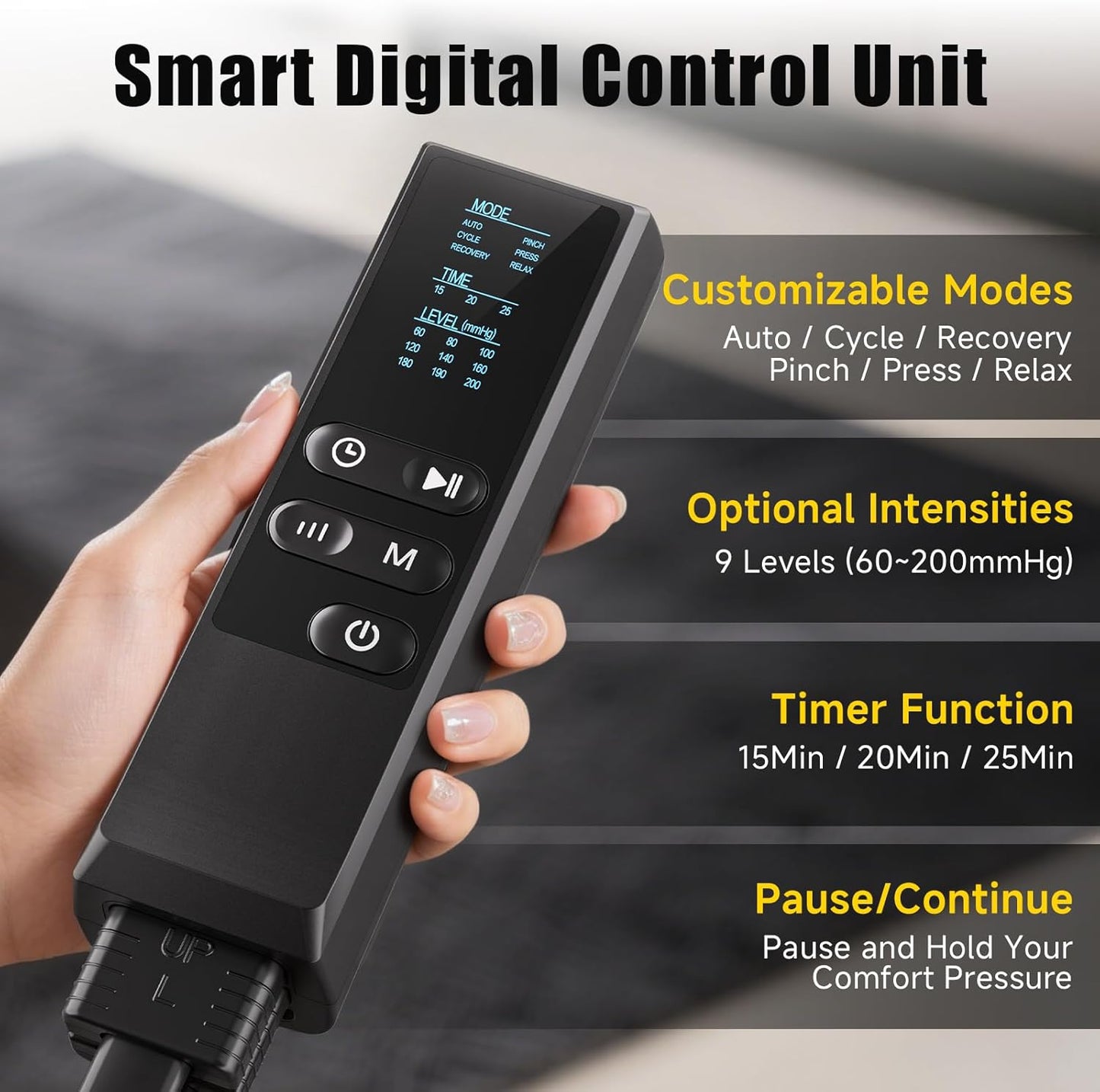 Air Compression Leg Massager, Professional Sequential Foot & Full Leg Massager for Circulation and Pain Relief, Fast Recovery Compression Boots for Athletes, Gifts for Men Women