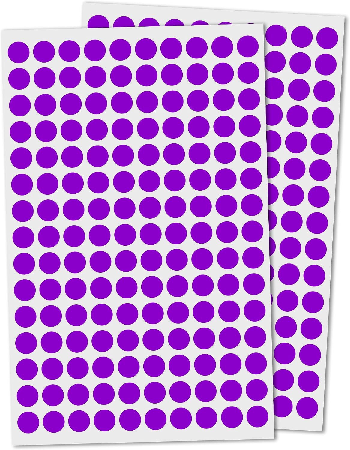 3000 Pieces, Small Colored Dot Round Stickers Labels - 10 Colors, 0.375"