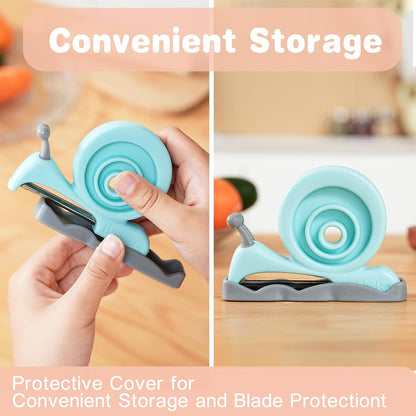 Kibbidea Vegetable Peeler, Kids Potato Fruit Peeler for Kitchen | Protective Cover, Cut-proof Glove, Kids Cooking Tools, Cute Kitchen Accessories