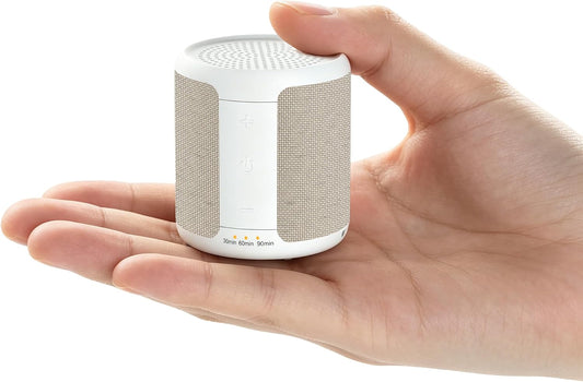 Portable Sound Machine - Mini White Noise Machine with 30 Soothing Sounds, 32 Volume Levels, 4 Timers | Pocket-Sized Travel Noise Machine for Baby, Adults, Sleeping, Office Privacy & Nursery