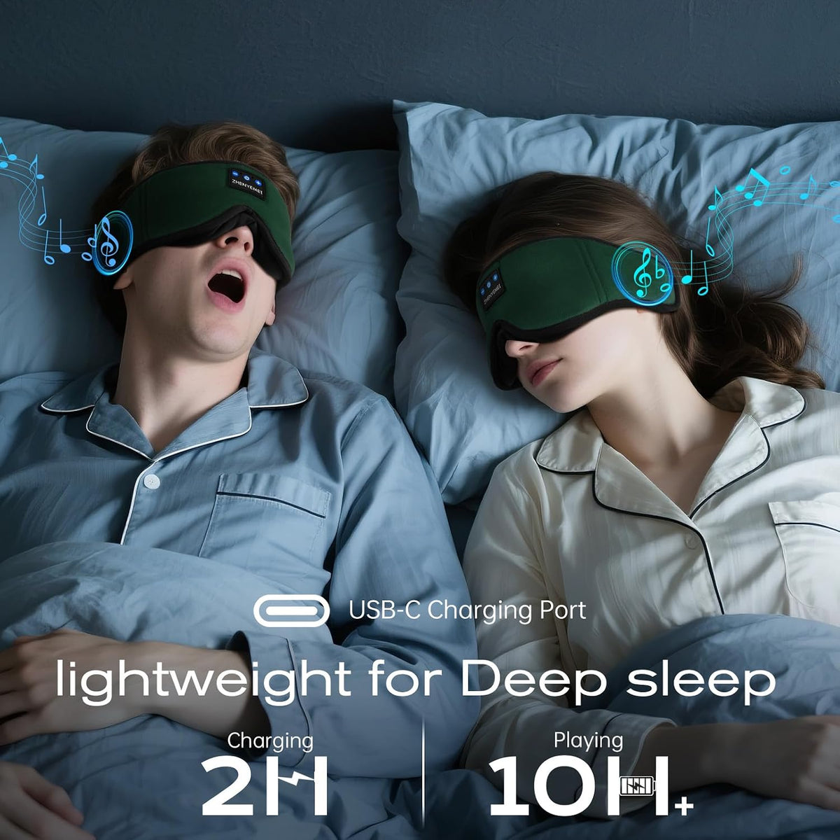 Sleep Mask with Bluetooth 5.4 Headphones, Removable 3D Eye Cups, Timing Sleeping Headphones for Side Sleepers, Wireless Music Eye Mask Speakers for Men, Women, Tech Gifts, Pink