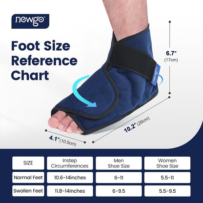 NEWGO Ice Pack for Foot Injuries Recovery, Blue