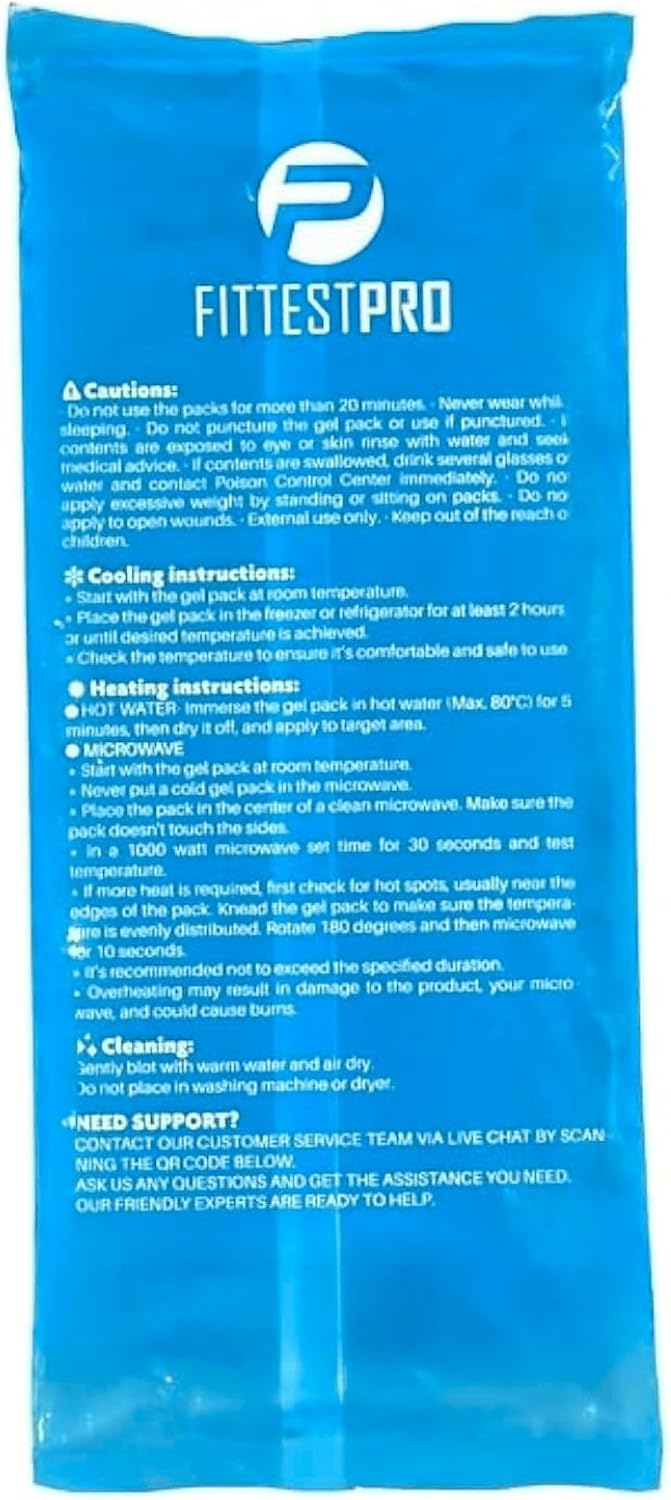Fittest Pro Ankle Ice Pack Wrap for Swelling, Ice Pack for Injuires Reusable Cold Pack Wrap Hot Cold Therapy Ankle Ice Wrap for Sprained Ankles, Achilles Tendonitis