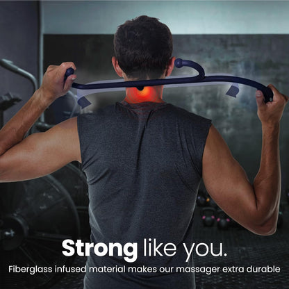 LiBa Back and Neck Massager Trigger Point Hook Therapy Tool Navy