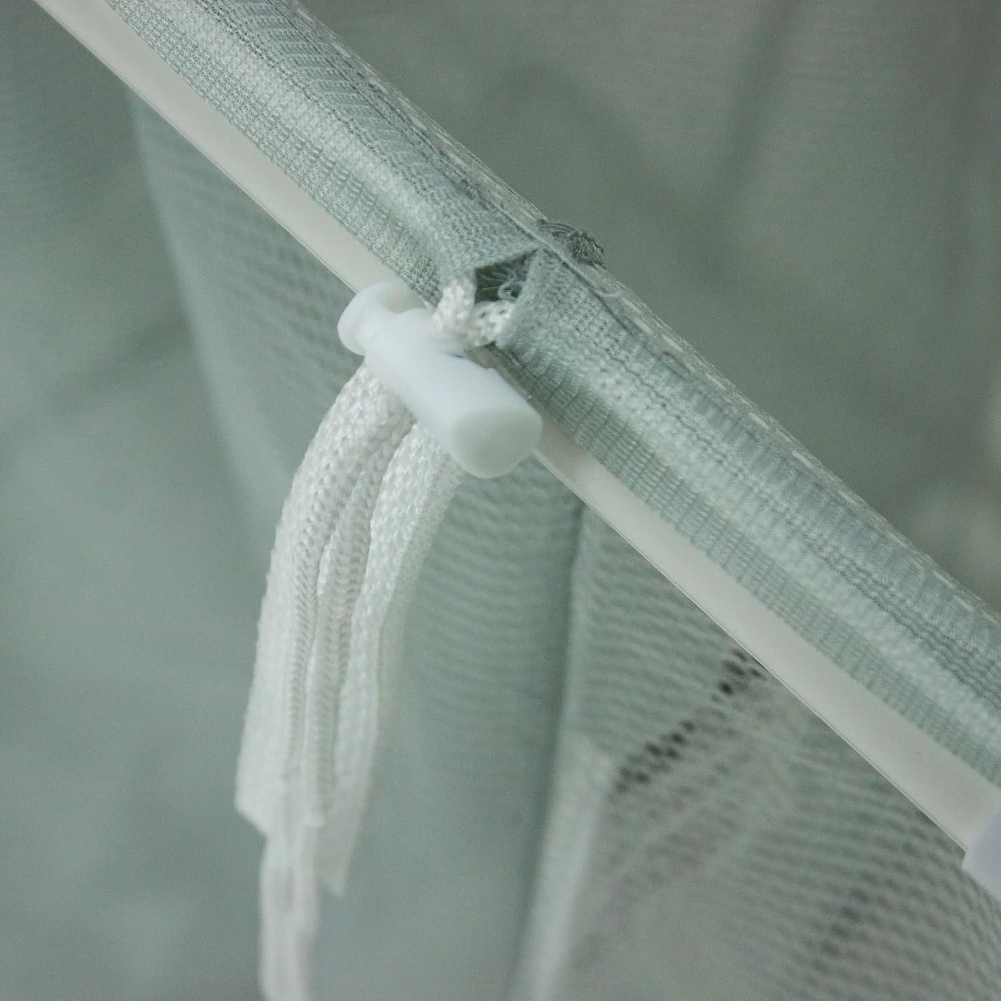 3-Bag Mesh Rolling Laundry Sorter Cart (Soft Silver), Easy Roll Casters, Space-Saving & Durable, Perfect for Bedroom & Laundry Room Easy-Sort Use