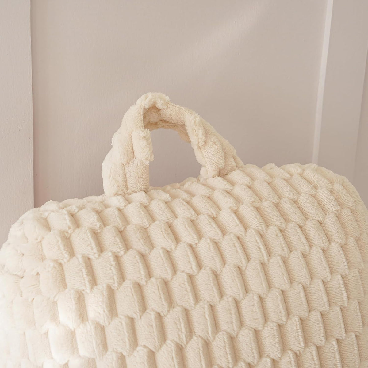 Large Reading Pillow for Adults, Back Support Pillow for Sitting Up in Bed with Arms, Couch for Lounging Bedrest, Pink