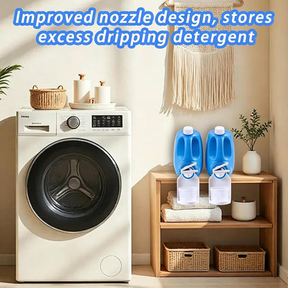 2pcs liquid detergent dispenser holder with detergent cup holder and drip tray is easy to clean and easy to organize and store in the room.