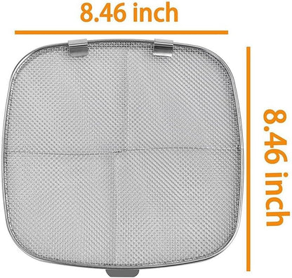 Splatter Screen For Cooking, Stainless Steel Double Layer Splatter Screen For Frying Pan, Grease Guard Oil for splash Guard Fryer Accessory Mesh Splatter Guard For IG600, IG601, And IG651(square)