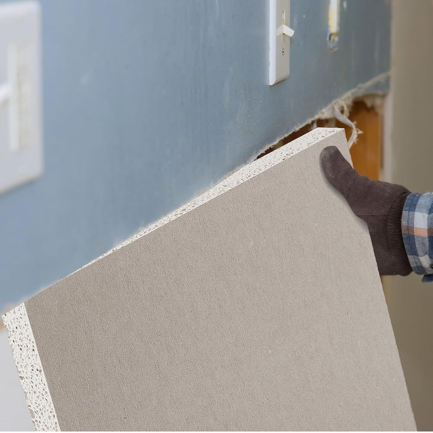 Drywall Repair Panel Drywall Patch Panel for Wall Repair(4 Pieces,12" x 12" x 1/2")