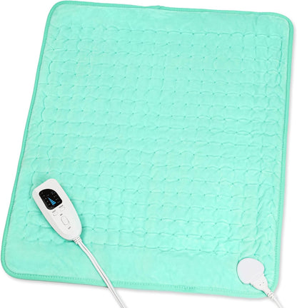 Heating Pad,Heated Blanket,Heating Pad for Back Neck,Grey,24x12 Inch | Electric Heating Pad,Dry/Moist Heat Heating Pads,Heating Pads for Shoulder,Abdomen,Heat Pad for Women Men,Birthday Gift