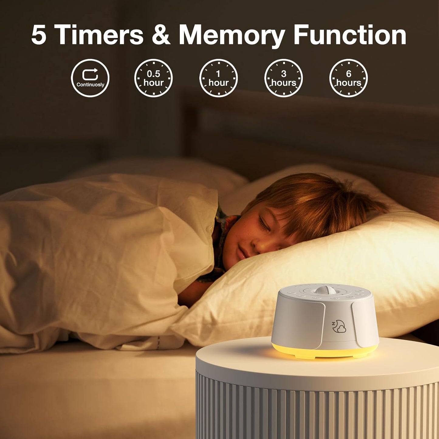 Sound Machine White Noise Machine - 30 Soothing Sounds, 10 Colors Night Light, Rechargeable Battery- Travel Portable Sound Machine for Sleep Baby Adults, Perfect Sleeping Companion